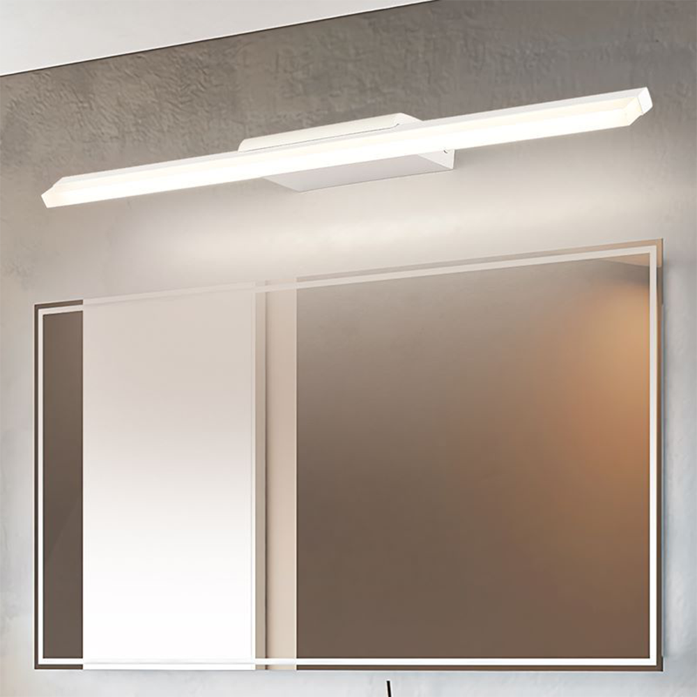 Leigh Minimalistische Modern Linear LED Wandleuchte Weiß Badezimmer Innen Metall/Acryl