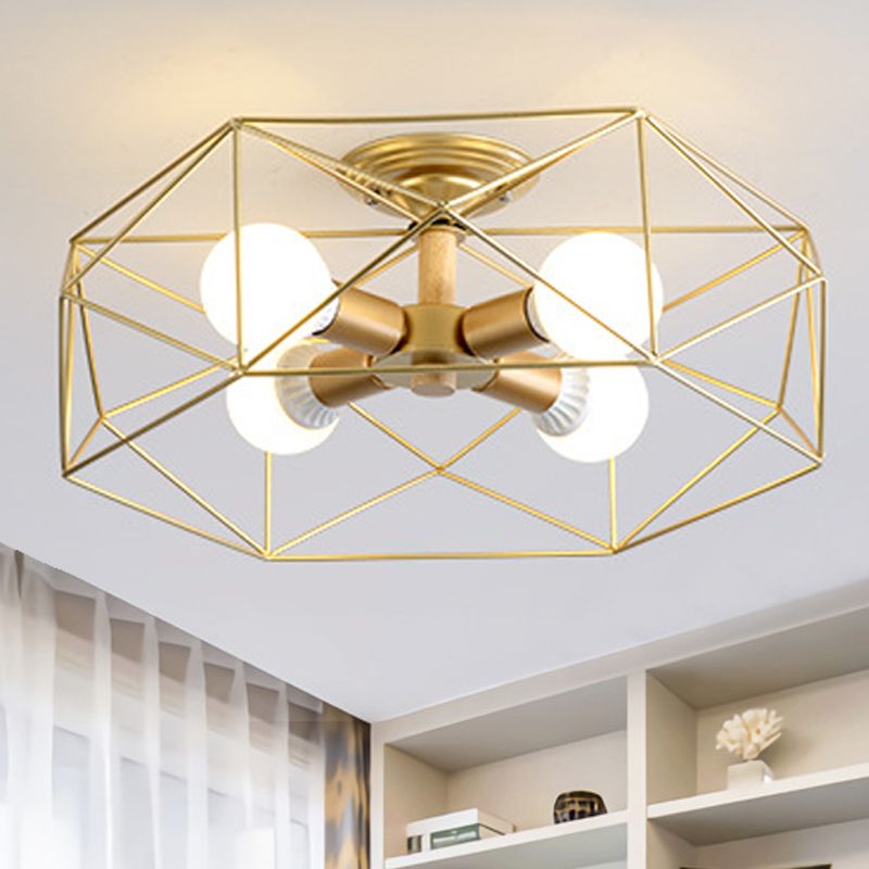Cooley Modern LED Deckenleuchte Schwarz/Weiß/Gold Schlaf/Wohnzimmer Metall