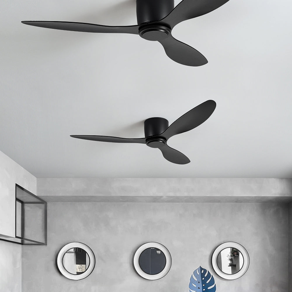 Walters Modern Deckenleuchte Ventilator Wohnzimmer Schwarz/Weiß Metall/ABS