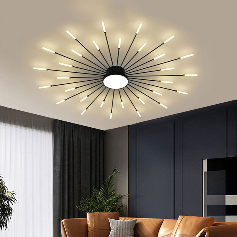 Lowry Modern Design LED Deckenleuchte Feuerwerk Metall Acryl Wohnzimmer Schlafzimmer