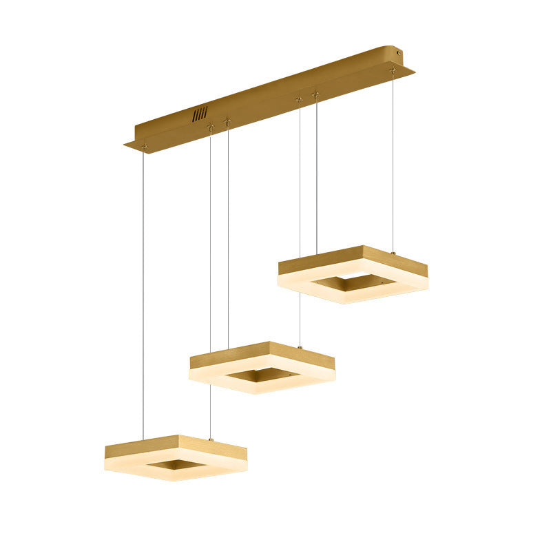 Avi Moderne LED Pendelleuchte Gold Schlafzimmer/Arbeitszimmer