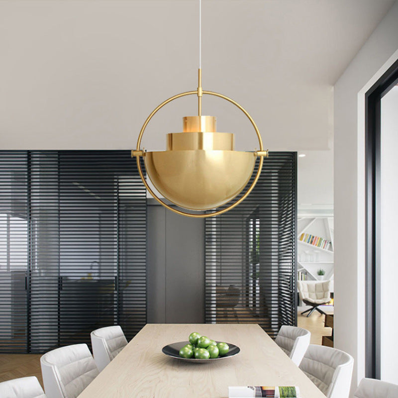 Cooley Modern LED Pendelleuchte Schwarz/Gold Esszimmer/Wohnzimmer