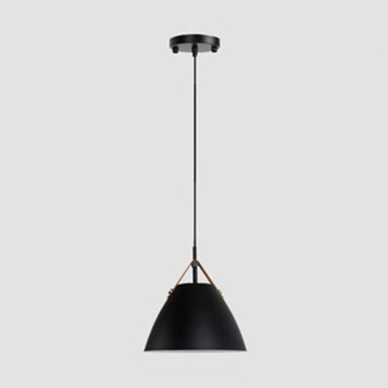 Morandi Modern LED Pendelleuchte Schwarz/Grau/Weiß/Rosa/Blau/Grün Wohn/Schlafzimmer Metall ∅26CM