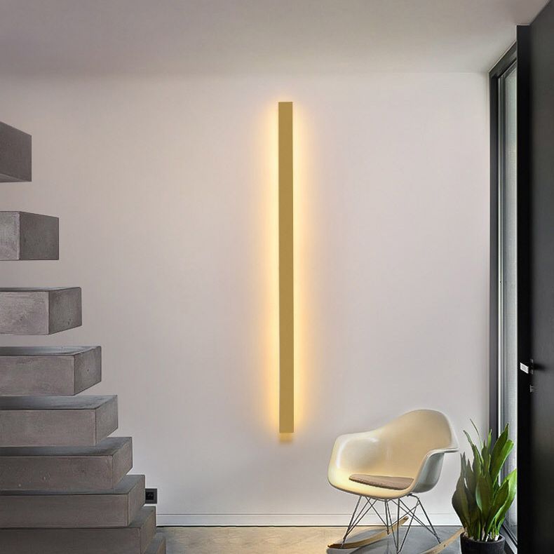 Sola Schlaf/Wohnzimmer | Gold/Schwarz/Weiß Las Modern Wandleuchte LED