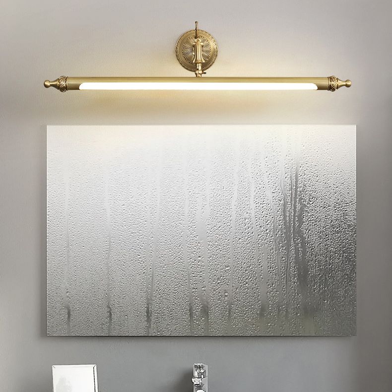Félicie Modern Linear Resin/Glass Wandleuchte, Gold, Schlafzimmer