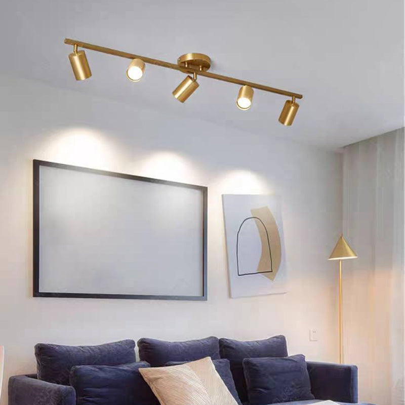 Haney Modern LED Deckenleuchte Schwarz/Weiß/Gold Schlaf/Wohnzimmer Flur Metall 3/4/5/6 Kopf