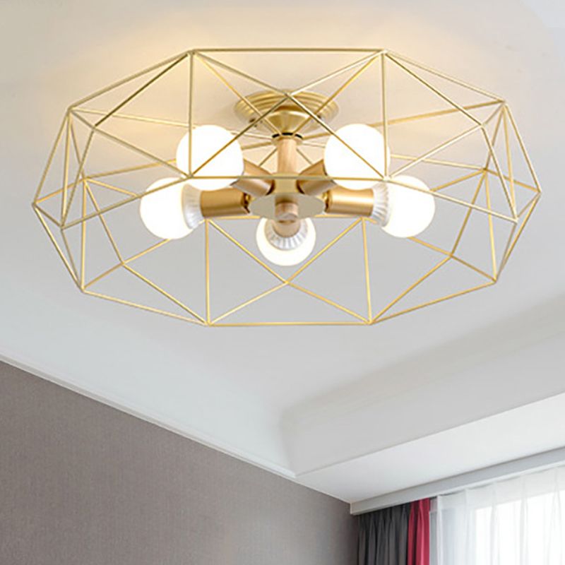 Cooley Modern LED Deckenleuchte Schwarz/Weiß/Gold Schlaf/Wohnzimmer Metall