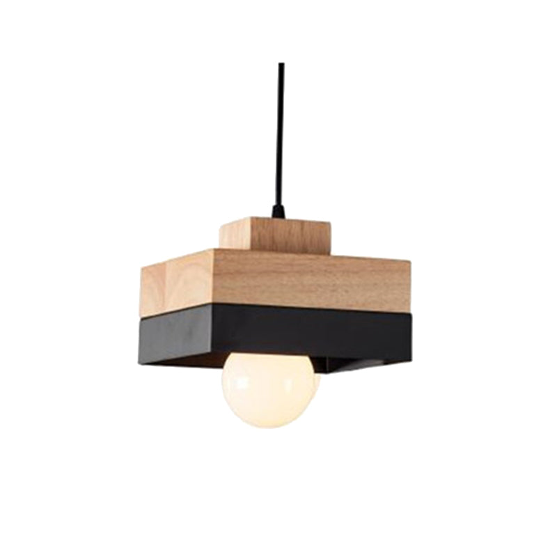 Morandi Modern LED Pendelleuchte Wohnzimmer Esszimmer, Schwarz/Weiß, Metall Holz