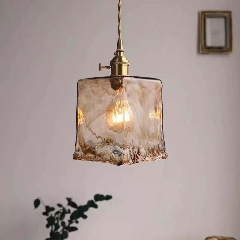 Levy Vintage LED Pendelleuchte, Gold, Metall/Glas. Esszimmer