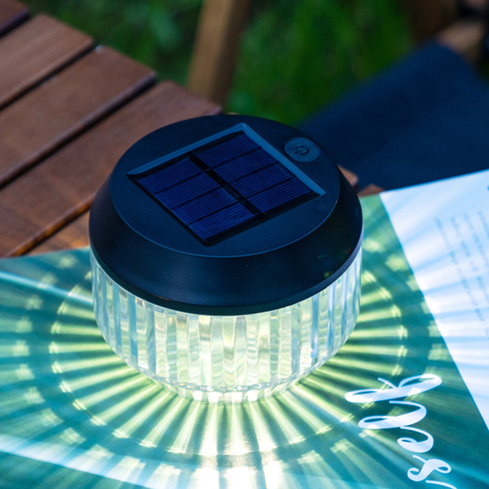 Orr Modern LED Außenleuchte Schwarz Garten/Flur Acryl Solar