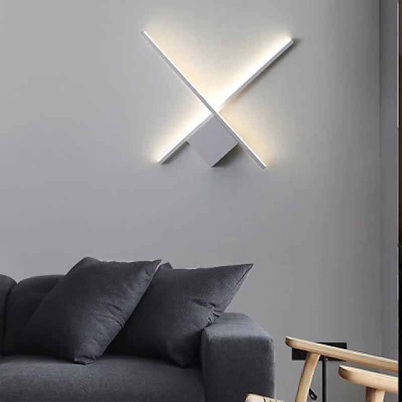 Kreative Modern LED Wandleuchte Schlafzimmer Metall Schwarz/Weiß