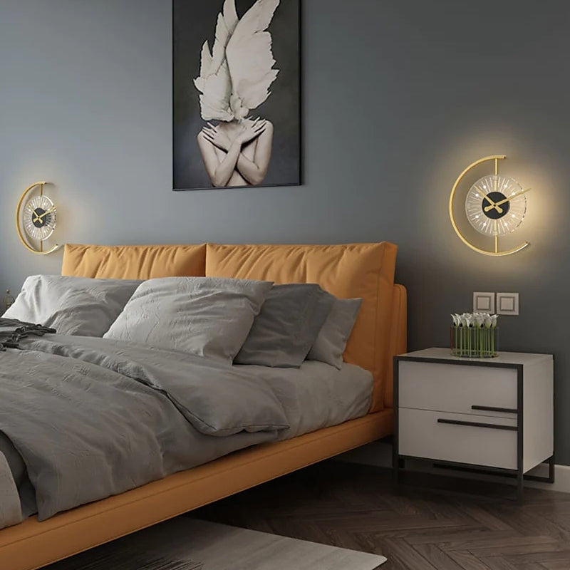 Nielsen Kreativ Uhrendesign Modern Wandleuchte Schlafzimmer Metall/Acryl