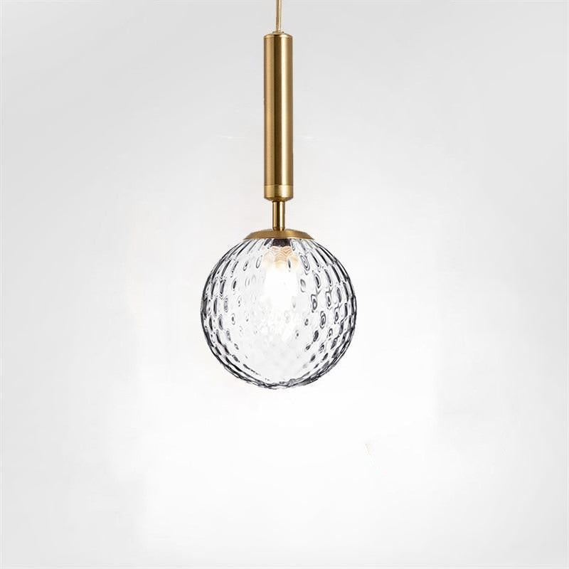 Valentina Modern LED Pendelleuchte Kugel Weiß Ess/Schlafzimmer Metall/Glas