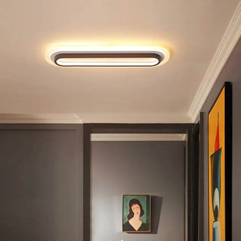 Nordlux LED Deckenleuchte Ring Flur Wohnzimmer, Weiß, Metall Acryl