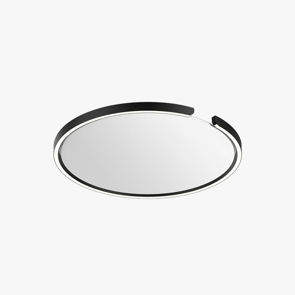 Edge Modern LED Deckenleuchte Ring Schwarz/Weiß Wohnzimmer/Schlafzimmer Metall