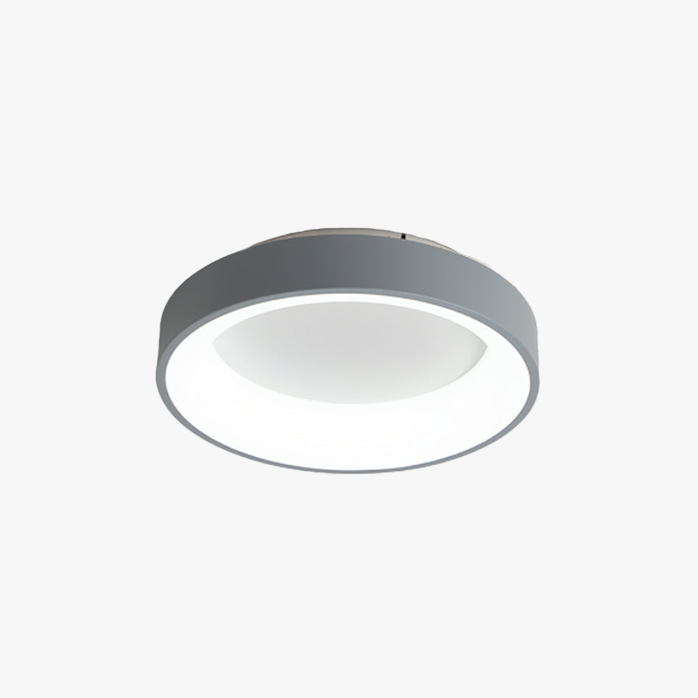 Quinn Modern LED Deckenleuchte Weiß/Grau Schlaf/Wohnzimmer Metall&Acryl Dimmbar