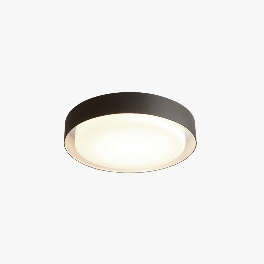 Orr Modern Rund LED Außendeckenleuchte Schwarz & Weiß Flur Metall+Acryl