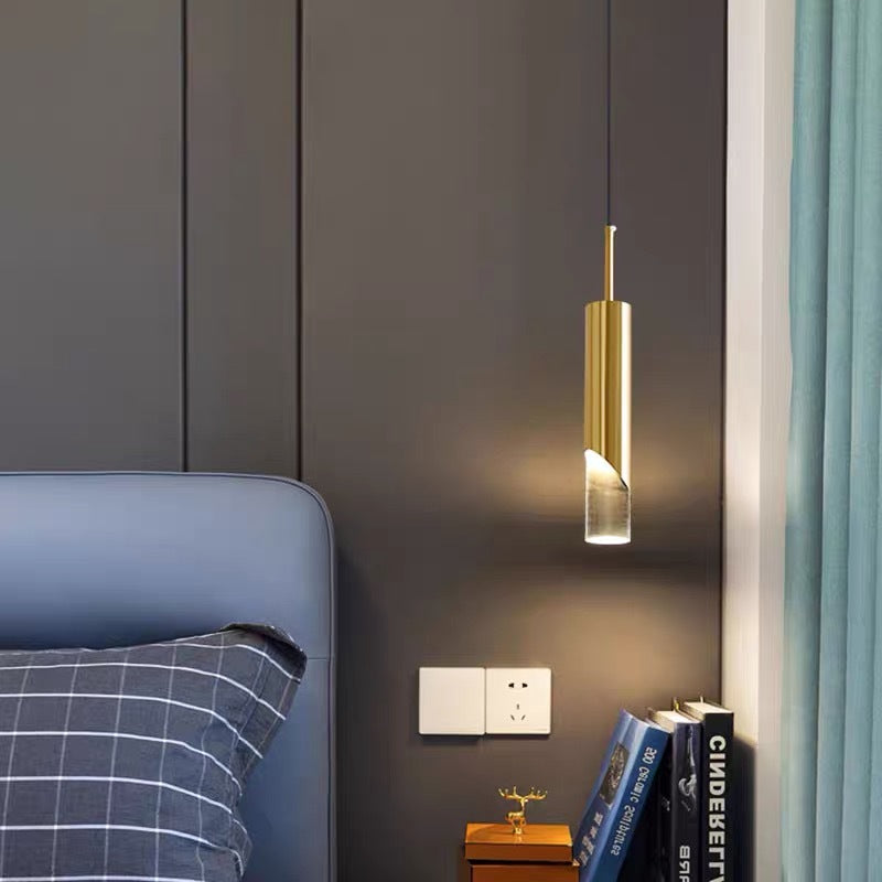 Edge Minimalistische LED Pendelleuchte Schwarz Schlaf/Esszimmer