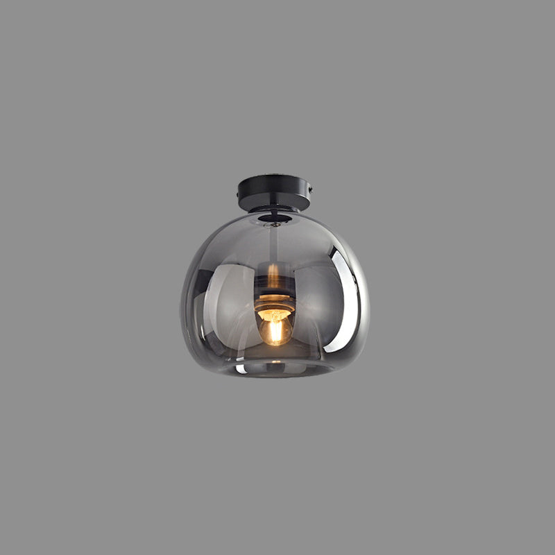 Sanna Modern LED Deckenleuchte Gold/Schwarz Flur/Wohnzimmer Glas Metall