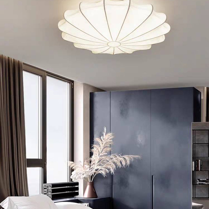 Renée Design LED Deckenleuchte Weiß Schlaf/Wohnzimmer Stoff