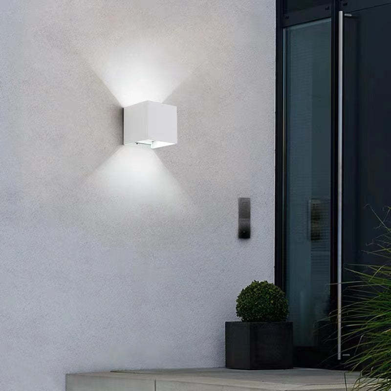 Orr Modern Wasserdichte LED Außenwandleuchte Schwarz/Grau/Weiß Garten/Flur Metall