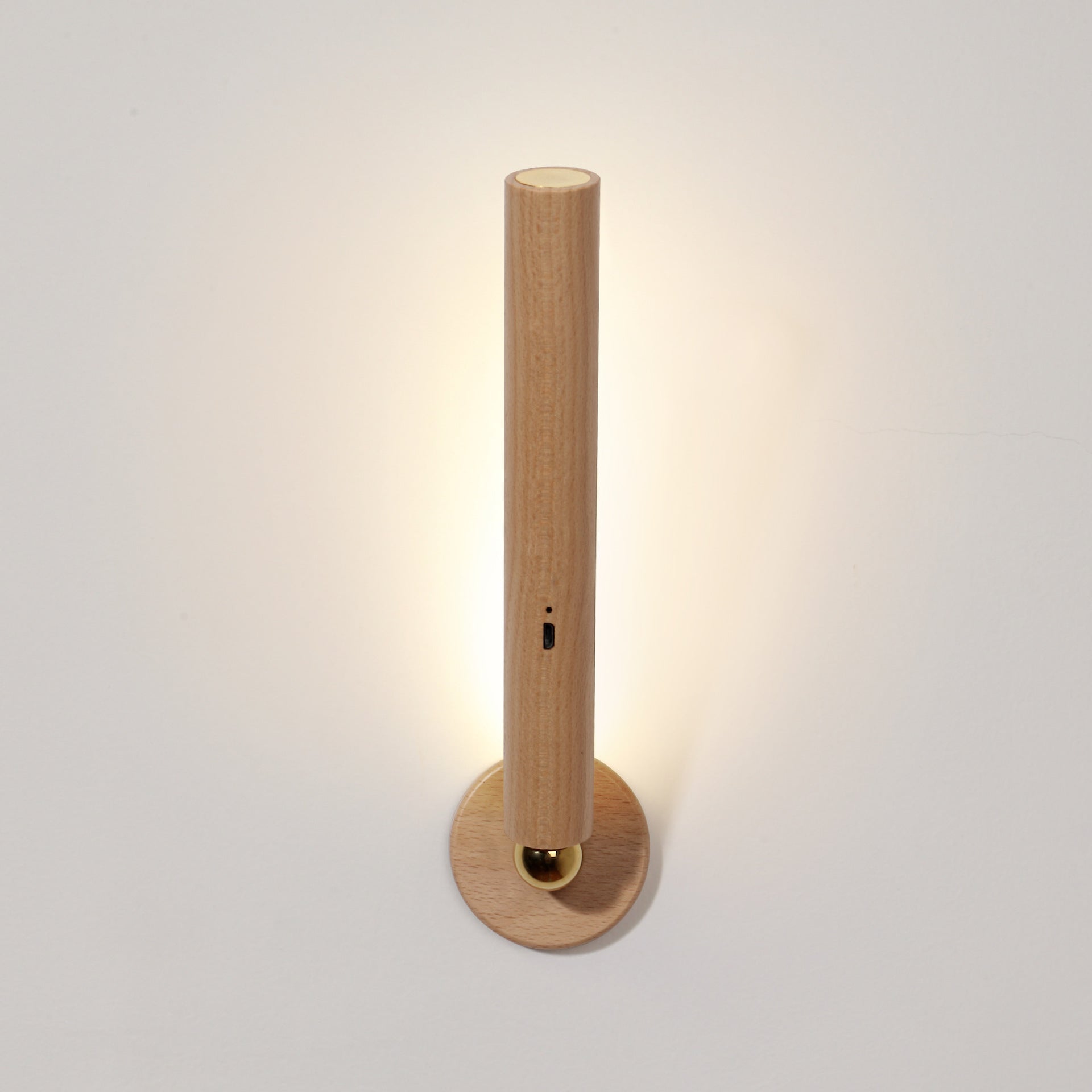 360?? Rotatable Wooden Wall Light Night Light Smart LED Light