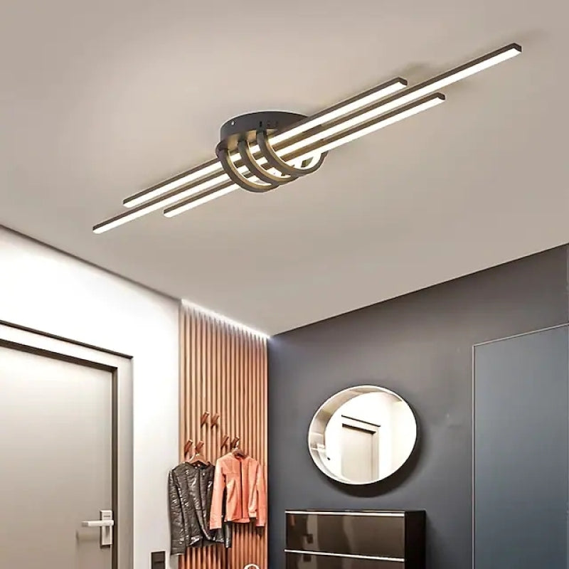 Edge Modern LED Deckenleuchte Schwarz/Weiß Ess/Schlaf/Wohnzimmer Korridor Metall&Silikon