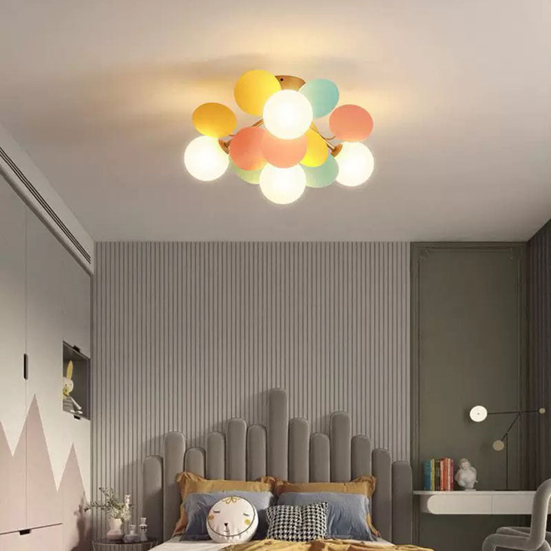 Morandi Modern Rund LED Deckenleuchte Mehrfarbig Kinderzimmer Metall Acryl