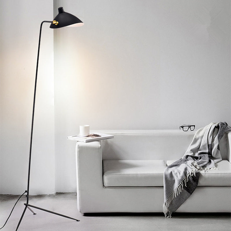 Sumait Modern LED Stehlampe Schwarz Wohn/Schlafzimmer Metall Dimmbar
