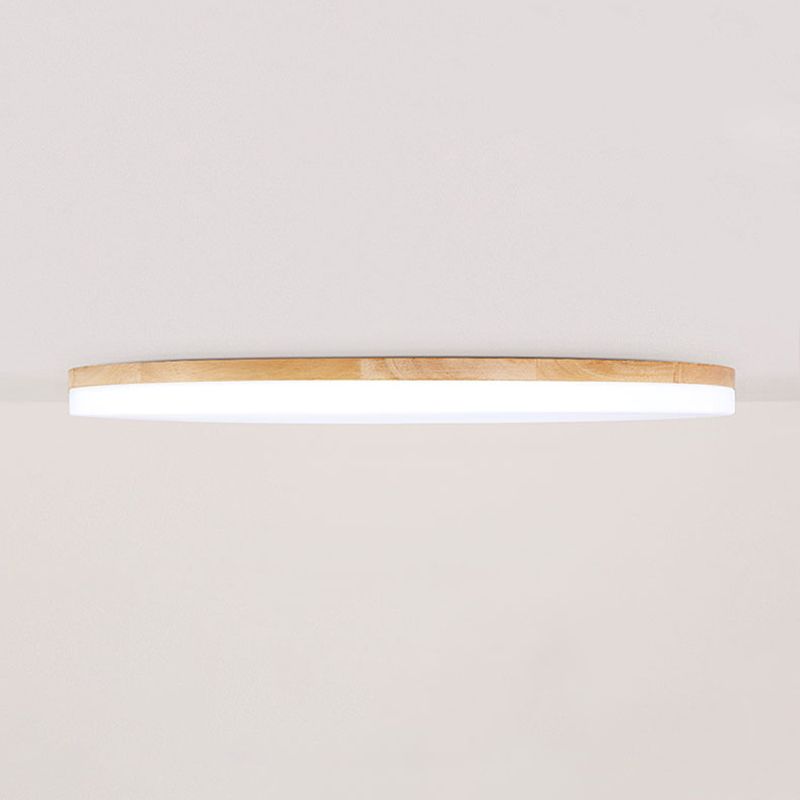 Ozawa Modern LED Deckenleuchte Schale, Weiß, Wohnzimmer/Schlafzimmer, Holz Acryl