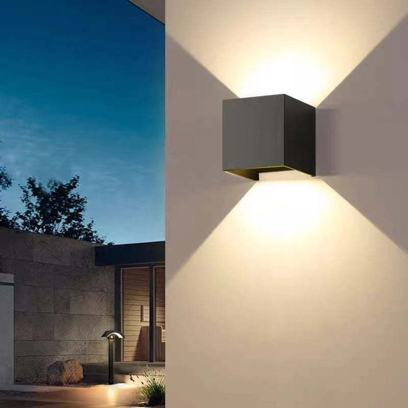 Orr Modern Wasserdichte LED Außenwandleuchte Schwarz/Grau/Weiß Garten/Flur Metall