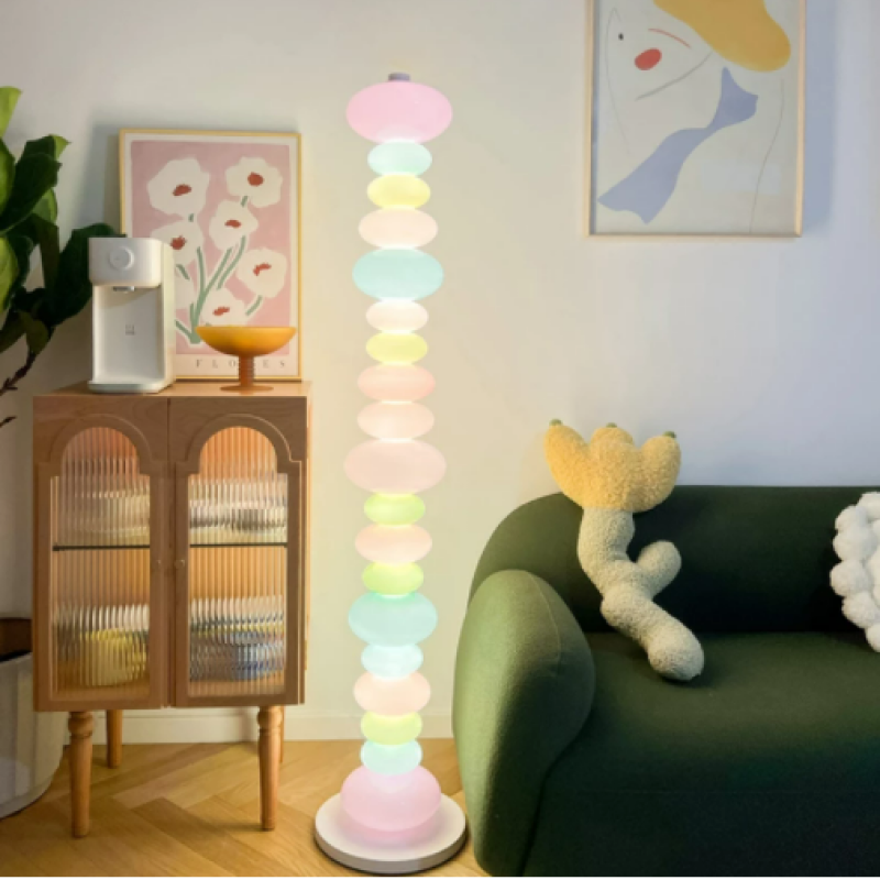 Morandi Design LED Stehlampe Wohn/Schlaf/Kinderzimmer Metall&Glas
