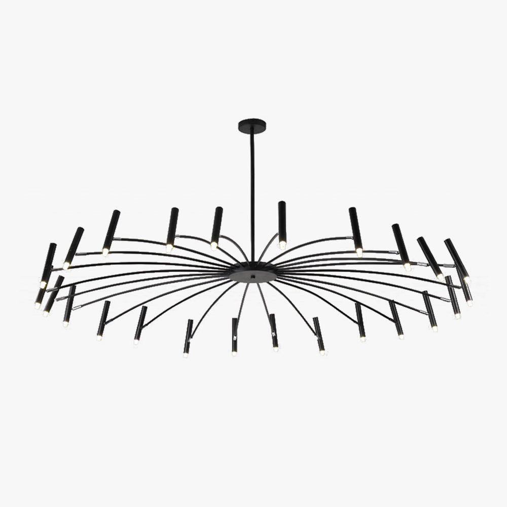 Evette Design LED Kronleuchter Weiß/Schwarz Metall Wohn/Esszimmer