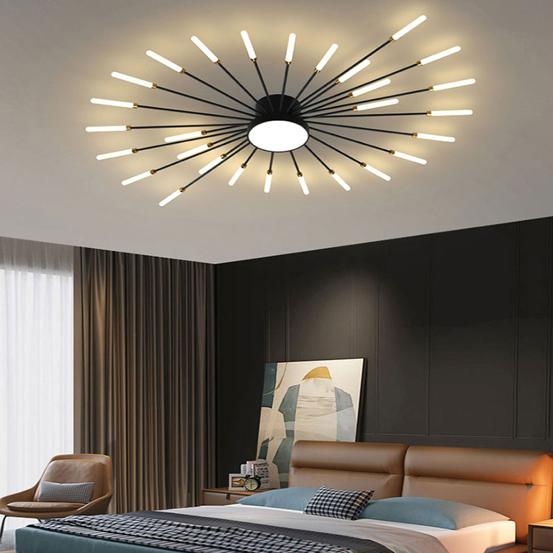 Lowry Modern Design LED Deckenleuchte Feuerwerk Metall Acryl Wohnzimmer Schlafzimmer