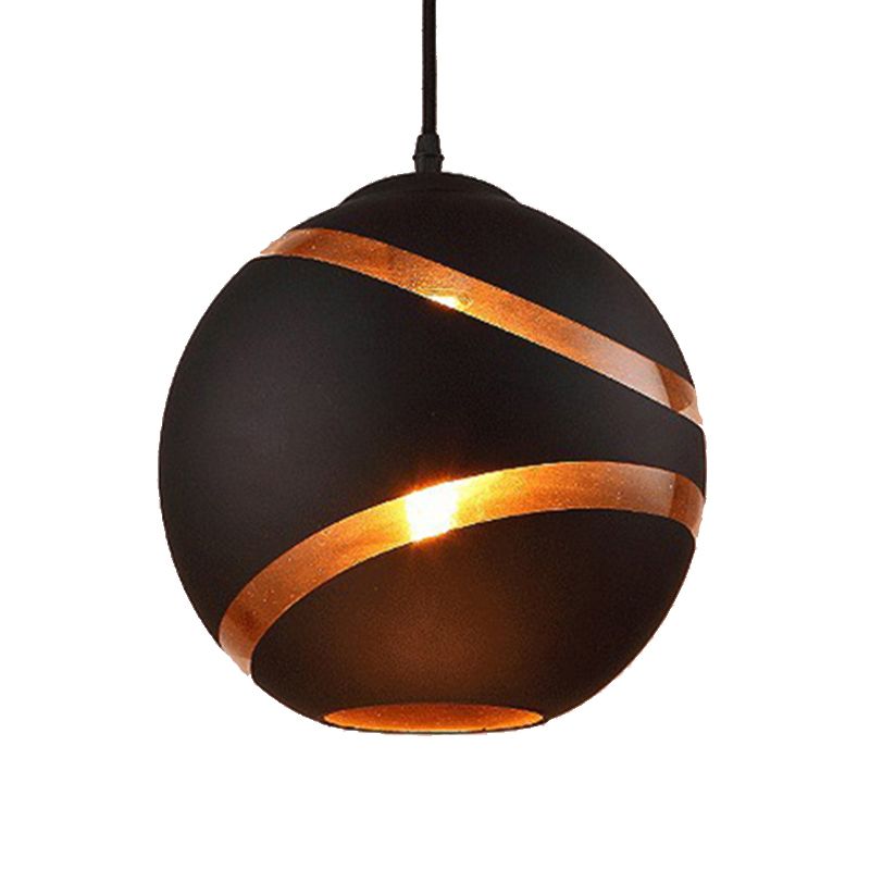 Valentina Modern LED Pendelleuchte Schwarz&Weiß Schlaf/Wohn/Esszimmer Metall&Glas ∅25CM