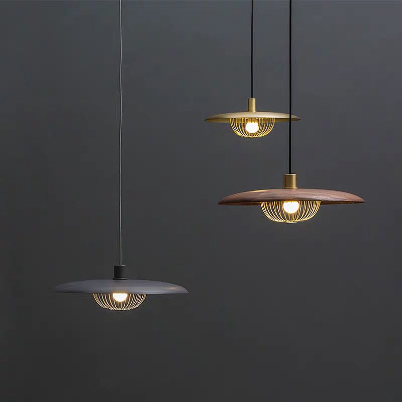 Carins Modern LED Designer Pendelleuchte Schlafr/Wohn/Esszimmer 5 Farben Metall Durchmesser-35-45cm