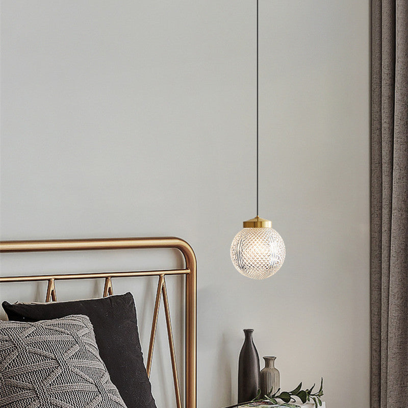 Valentina Moderne Pendelleuchte Kugel, Gold, Wohnzimmer, Metall Glas