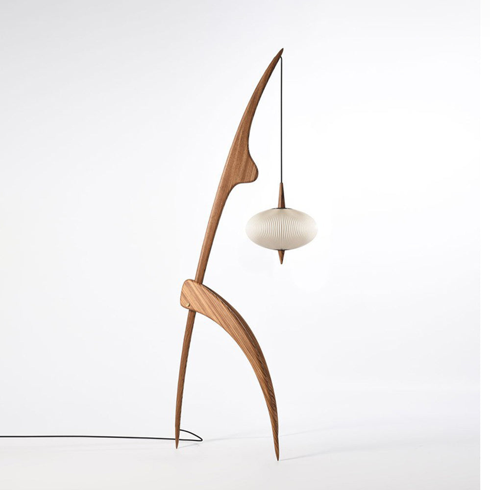 Renée Design LED Stehlampe Wohn/Schlafzimmer Kunstpapier&Holz