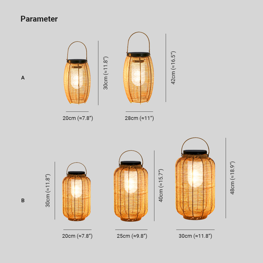 Ritta Vintage LED Außenleuchte Garten/Flur/Balkon Metall Rattan