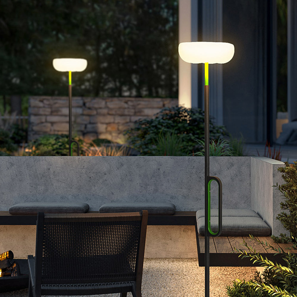 Orr Modern LED Außenleuchte Schwarz Solar Garten/Balkon Metall&Acryl