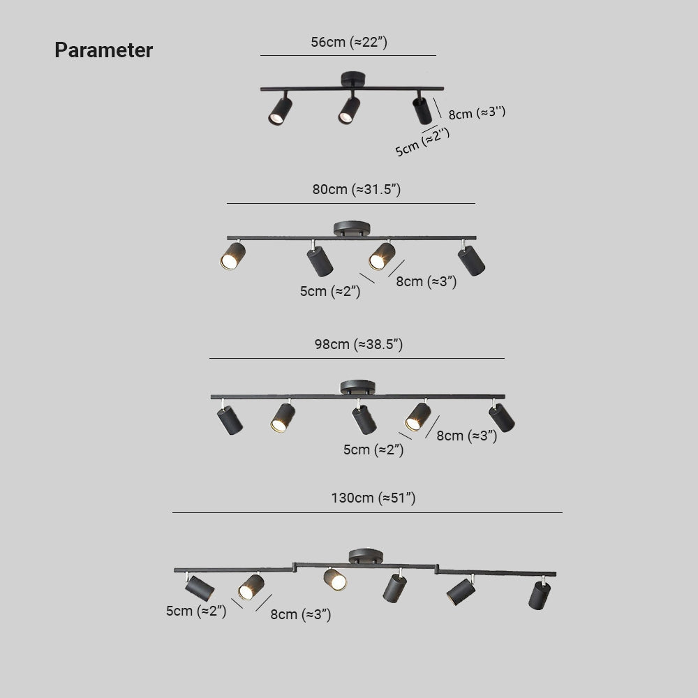 Haney Modern LED Deckenleuchte Schwarz/Weiß/Gold Schlaf/Wohnzimmer Flur Metall 3/4/5/6 Kopf