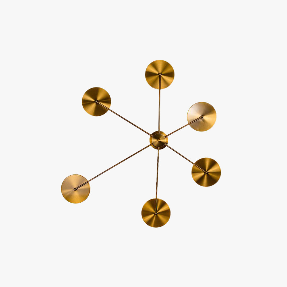 Leigh Design LED Wandleuchte Gold Wohn/Esszimmer Innen Metall Sputnikform 110CM Lang