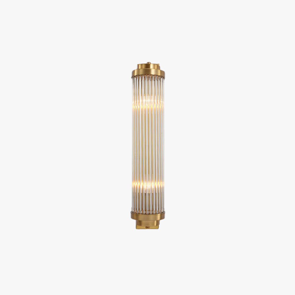 Orr Modern Zylindrisch LED Wandleuchte Gold Schlafzimmer/Flur Innen Metall&Kristall 45/50CM Lang