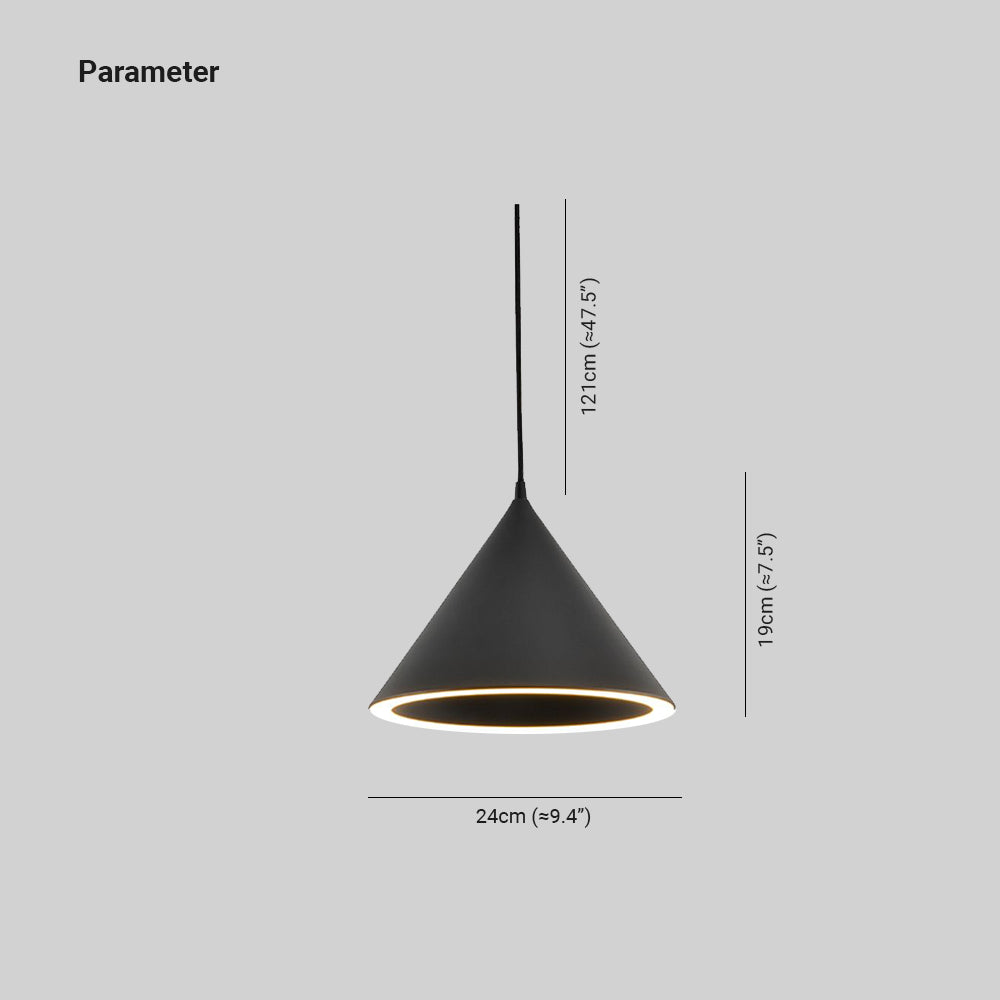 Morandi Minimalistische LED Pendelleuchte Weiß/Schwarz Schlafzimmer Acryl