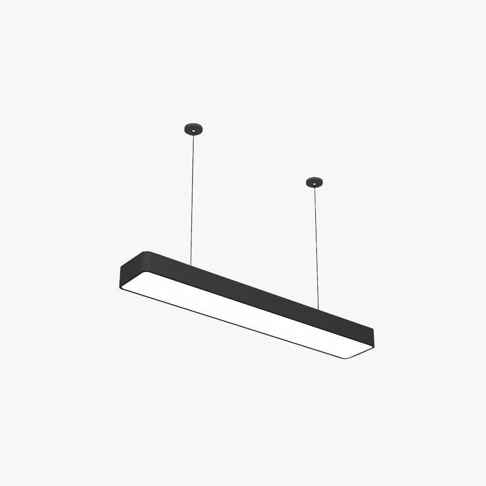 Edge Minimalistische rechteckige LED Pendelleuchte Schwarz Wohnzimmer Acryl 60/90/120/150CM Lang