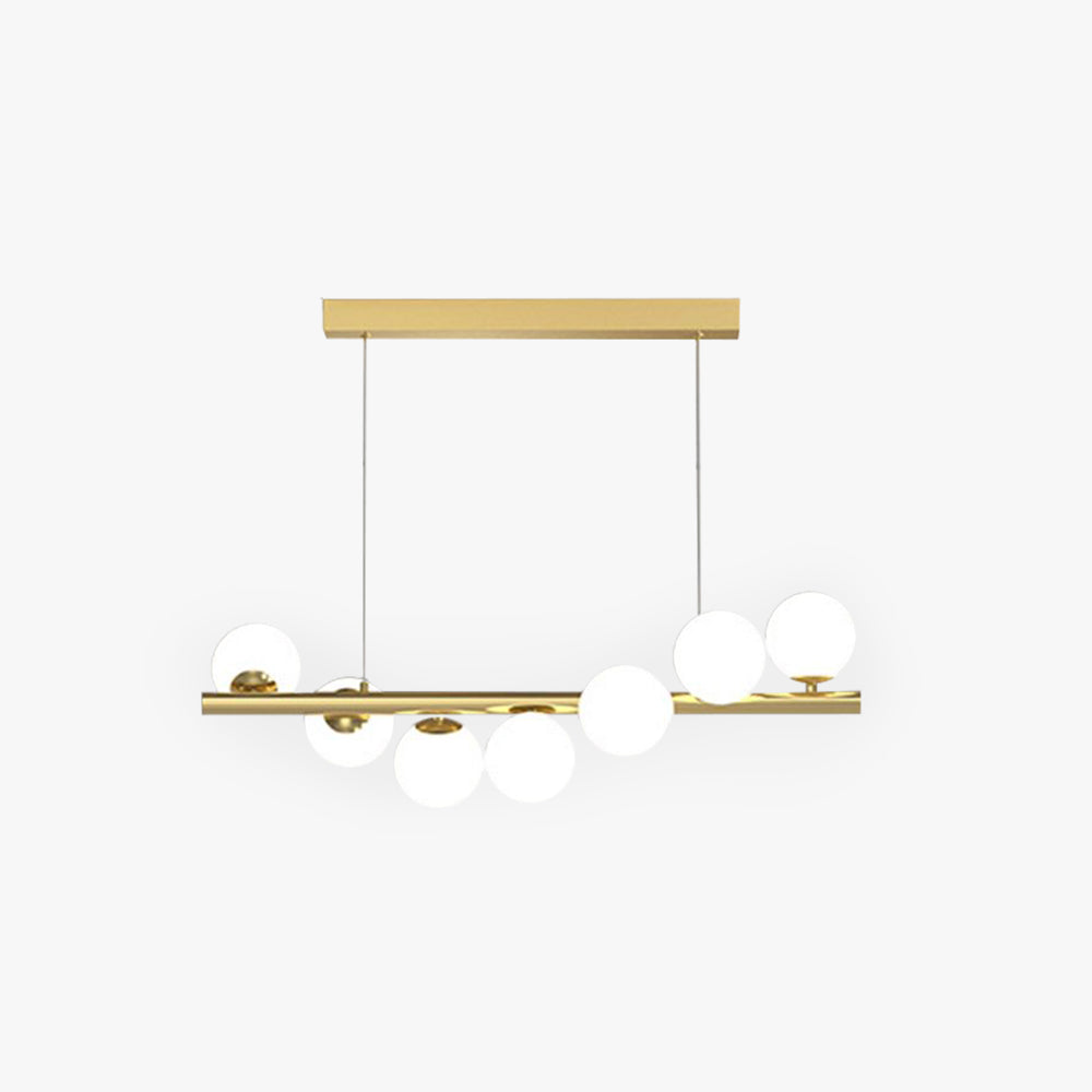 Valentina Modern LED Pendelleuchte Gold Schlafzimmer/Wohnszimmer Glas