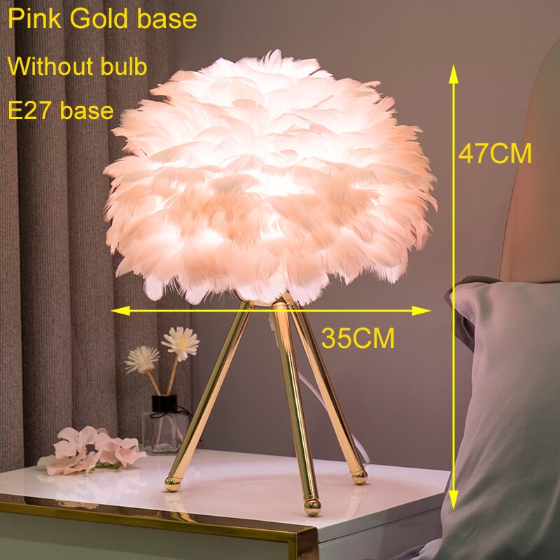 O'Moore Boho Design LED Stehlampe Weiß/Rosa/Grau/Dunkelrosa Wohn/Schlafzimmer Metall/Feder