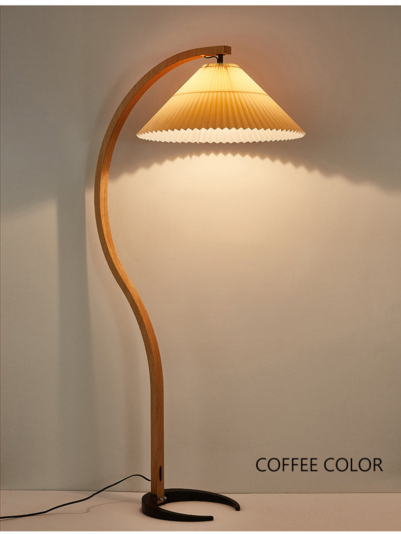 Ozawa Einzigartige LED Stehlampe Holz/Metall 3 Farben Wohnzimmer