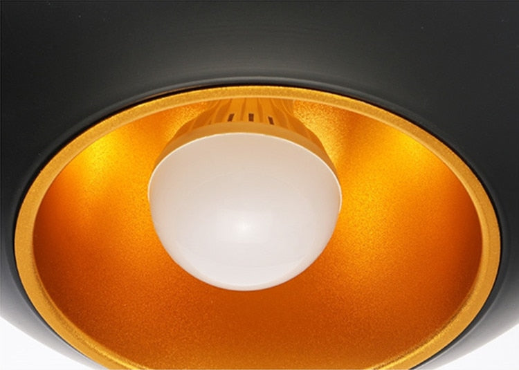 Nazifa Modern Design LED Pendelleuchten Schwarz/Weiß Esszimmer Metall
