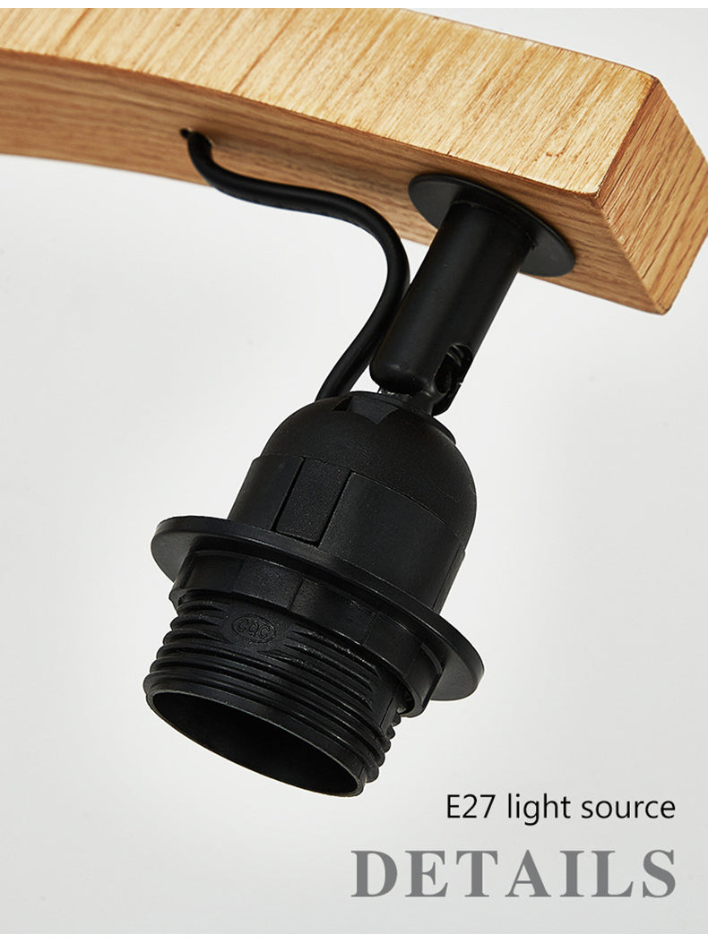 Ozawa Einzigartige LED Stehlampe Holz/Metall 3 Farben Wohnzimmer
